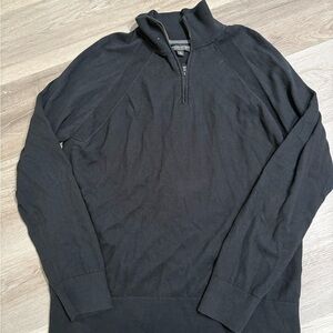 Banana Republic Men's Black Zip-Up Sweater